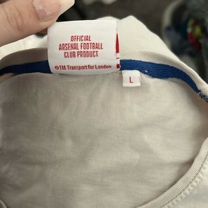 Official arsenal football club product made in London size large cream color